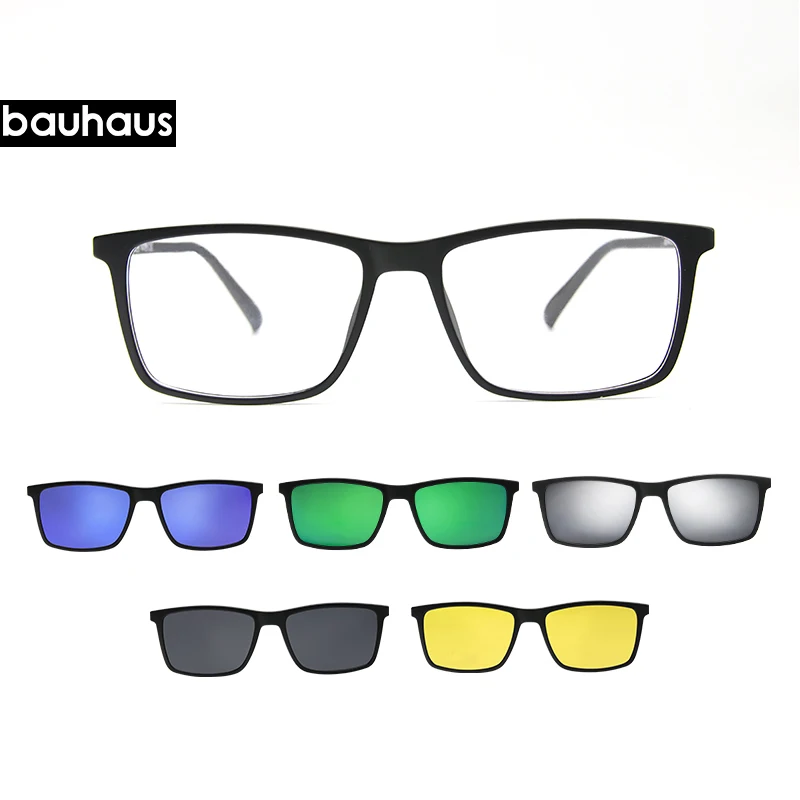 

3174 Magnet Sunglasses Clip Mirrored Clip on Magnetic Sunglasses Clip on Glasses Men Polarized Clip Custom Prescription Myopia