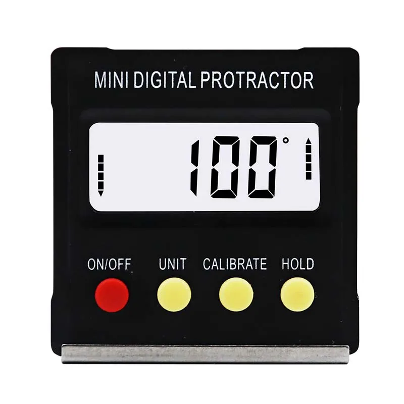 360Degree Mini Digital Protractor Inclinometer Electronic Level Box Magnetic Base Measuring Tools