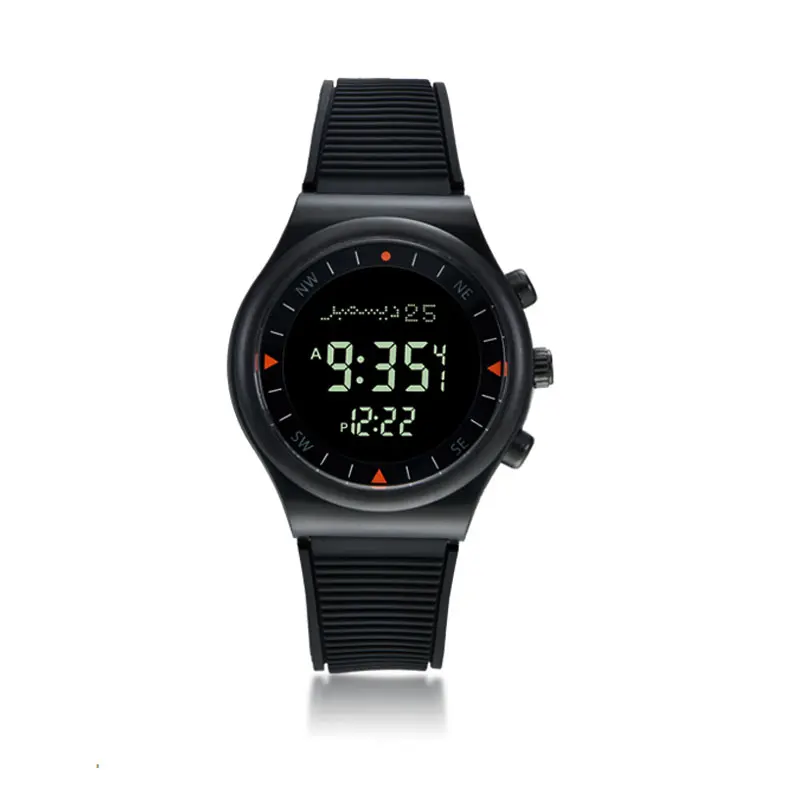 

Muslim Wristwatch Islamic Azan Watch Stainless Steel Automatic Mosque Prayer Clock Compass Watch