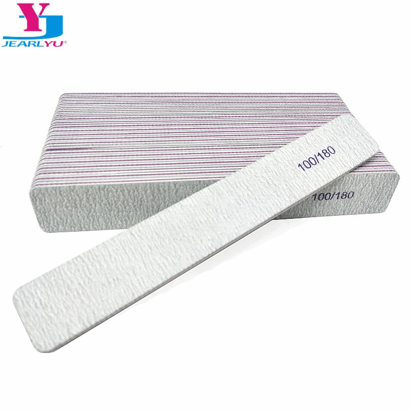 

50pcs Sanding Nail File Buffer Block 100/180 Pedicure Manicure Buffing UV Acryl Vijl Polish Beauty Tools Professional Nail Files