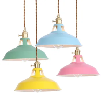 

Iron American led pendant light Industrial Vintage Creative Retro Loft bar Pendant Light Restaurant Lamp E27 RPL0008