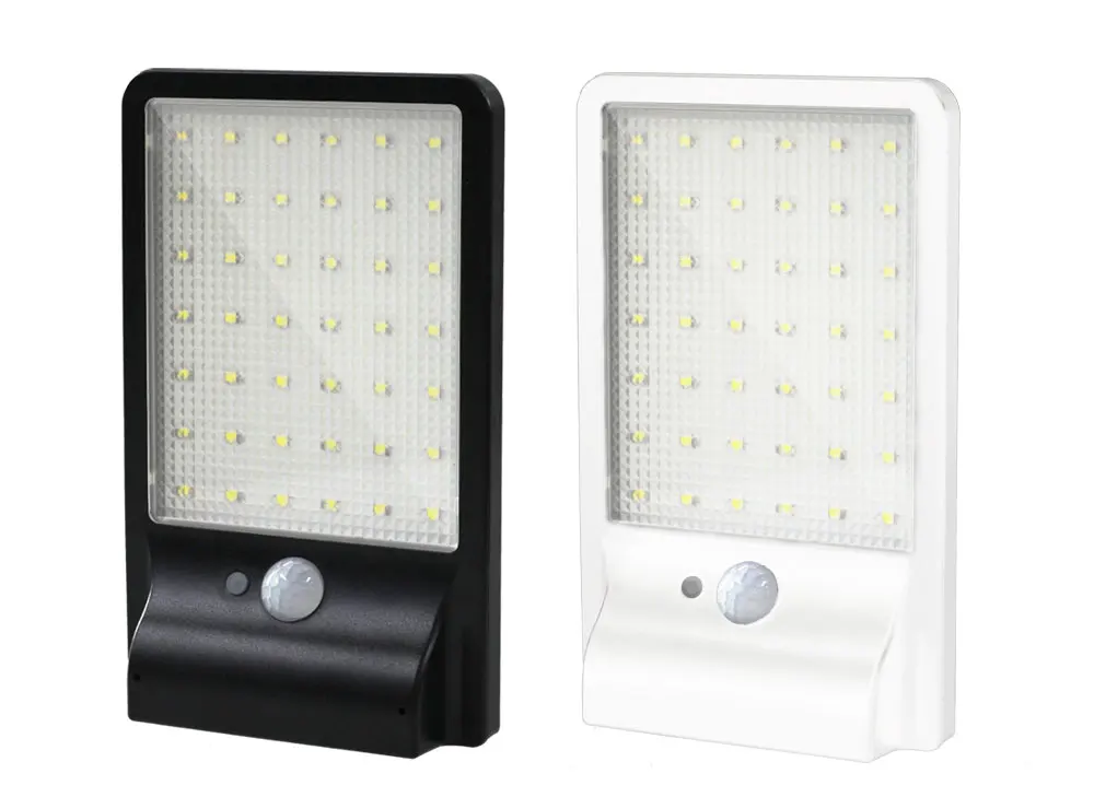 Solar ao ar Iluminação do Jardim da Lâmpada de Parede Detector de Sensor de Movimento à Prova Lâmpada Livre Arandelas d' Água 500lm 42led 9 Lâmpadas solares