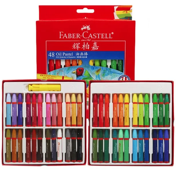 Faber Castell Children12/24/36/48 цветная палка граффити; Раскраска мелками - Цвет: 48 color