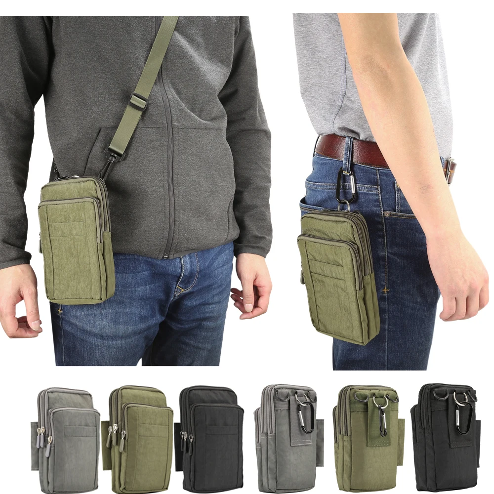 

7.0" Universal Bag Waist Climbing Portable Pouch Mobile Phone Shoulder Bag Wallet for Samsung Galaxy J3 J4 J6 J7 2018 C5 C10 C9