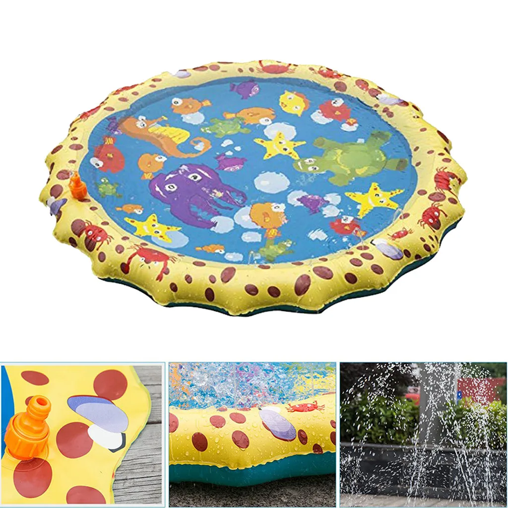 

Summer Children's Baby Play Water Mat Games Beac Pad Kids Outdoor Fun Game Party Toy Sprinkler pad Play Mat Toddler Water Toys