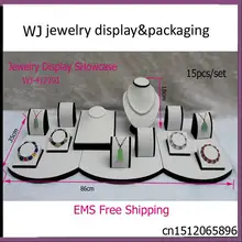 Портативный смешанный набор украшений Дисплей стенд витрина для браслет кулон Цепочки и ожерелья показал держатель счетчик организатор