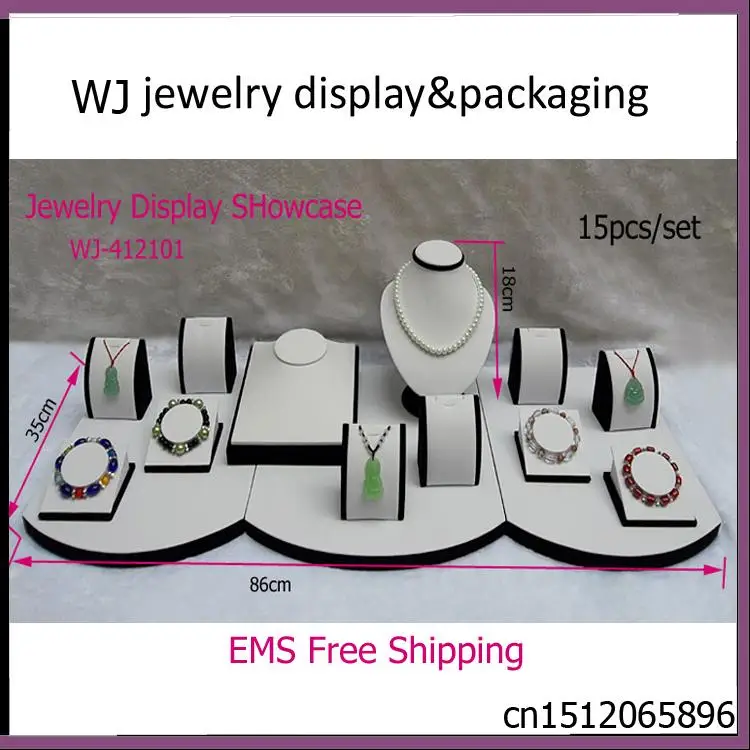 

Original Portable Mixed Set Jewelry Display Stand Showcase For Bracelet Bangle Pendant Necklace Showed Holder Counter Organizer
