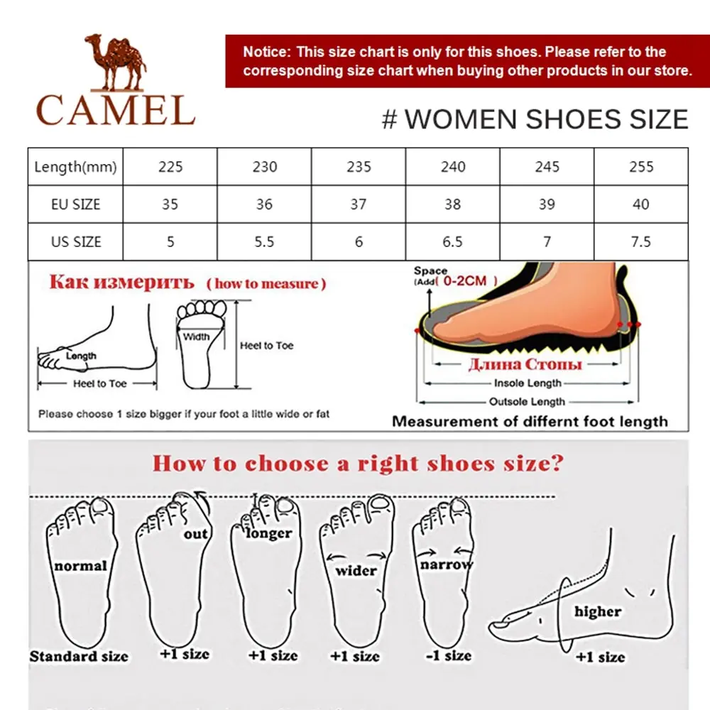 CAMEL/женские уличные пляжные сандалии; сезон весна-лето; Повседневная Мягкая нескользящая обувь для пеших прогулок и походов; рыболовные сандалии