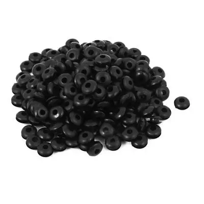 200-PCS-4mm-Inner-Dia-Double-Sides-Rubber-Wire-Grommets-Gasket-Cable ...