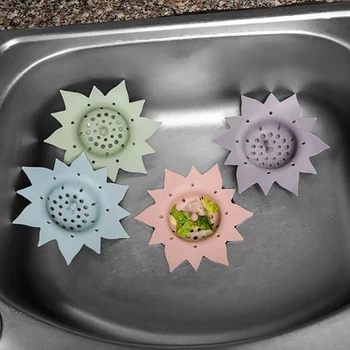 

Kitchen Sink Draining Silicone Hair Catcher Bathroom Cap Shower Columns Cover Basin Sink Filters Kitchen Drain Floor