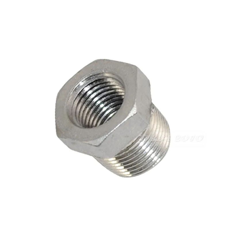 1/2" Male x 3/8" female BSPT HEX REDUCING BUSH STAINLESS STEEL PIPE FITTINGS