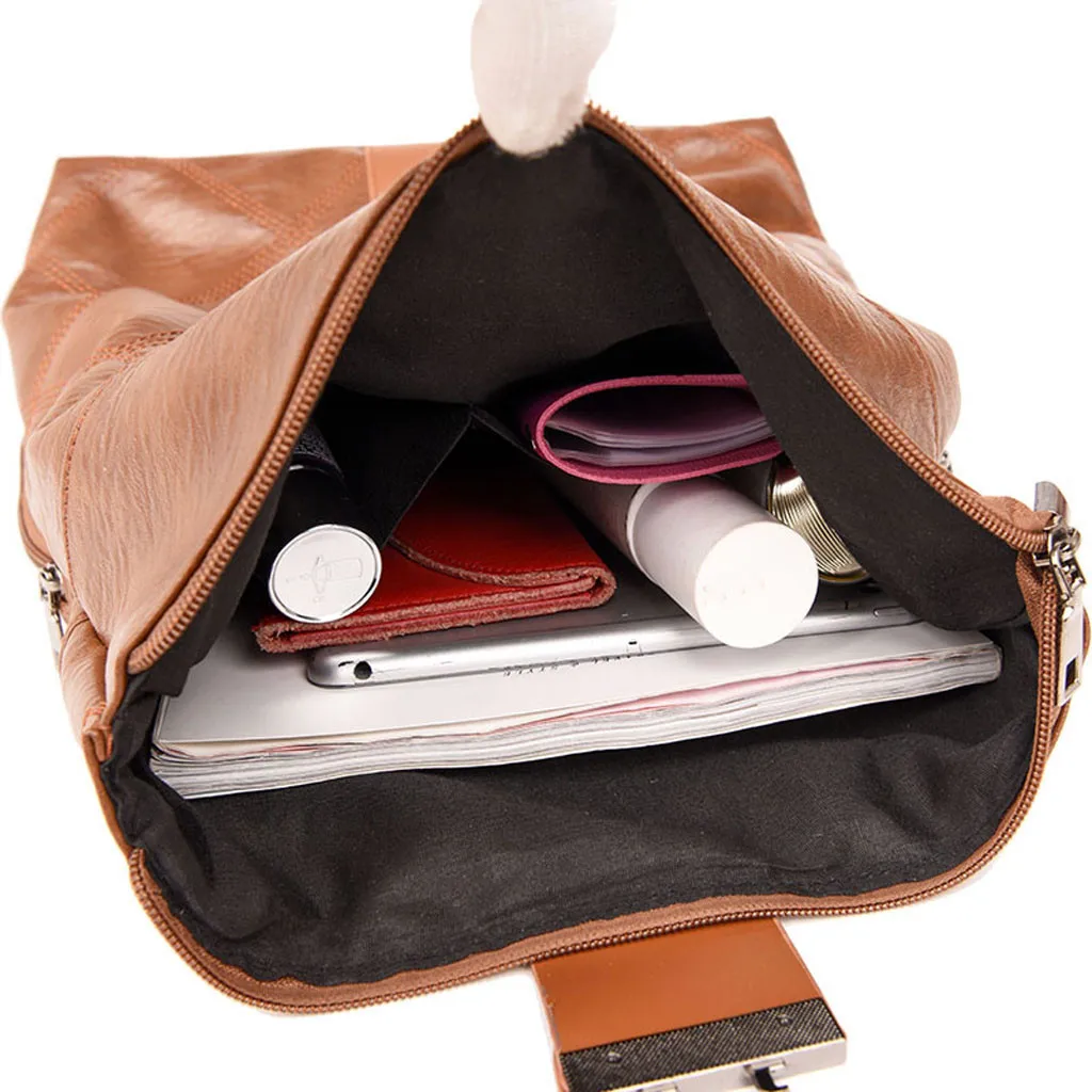 Винтажный подростковый студенческий рюкзак, модный мужской и женский рюкзак для отдыха, вместительная школьная сумка на плечо, молодежная сумка из искусственной кожи