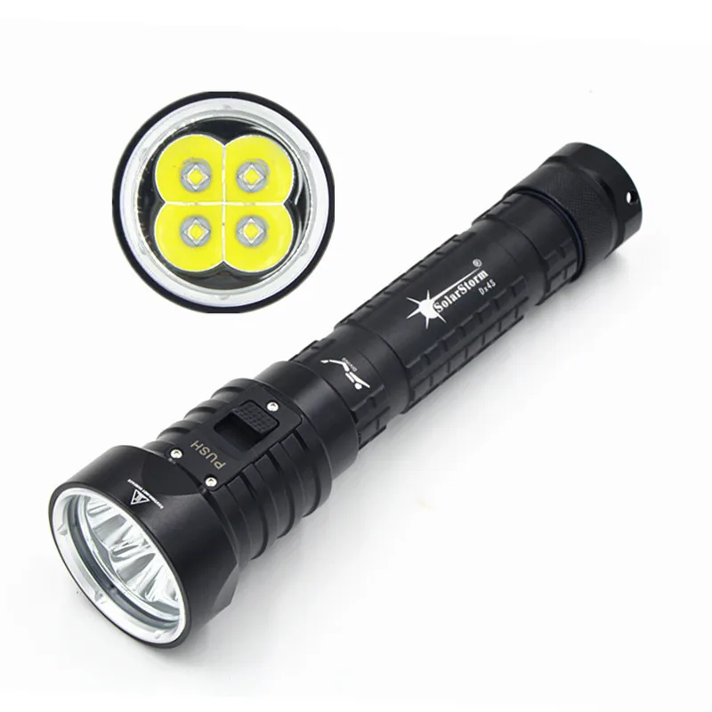 

New Solarstorm DX4S (upgraded from DX4) XM-L2 U2 LED diving flashlight torch brightness waterproof 100m white light led torch