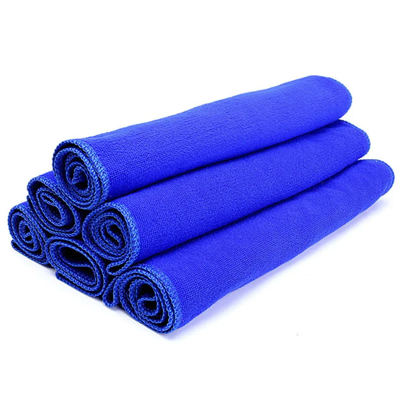40*40CM Microfiber Cleaning Cloth Blue Color Kitchen Absorbent Cleaning