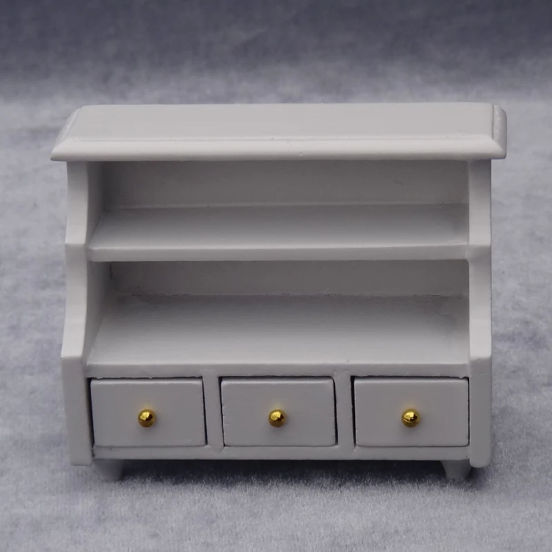 

OMO 1:12 mini furniture bathroom cupboard 3 drawers dollhouse storage cabinet