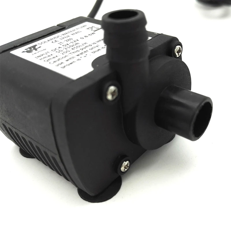 JT-280A DC 4,5~ 12V 12V~ 24V 380mA 200 см 450L/ч микро бесщеточный dc погружной насос