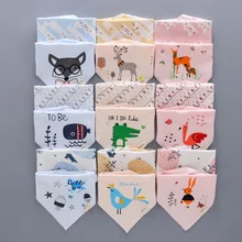 2 шт./лот; детские нагрудники; мягкая хлопковая бандана; шарф; ткань для новорожденных девочек и мальчиков; треугольный нагрудник с фламинго