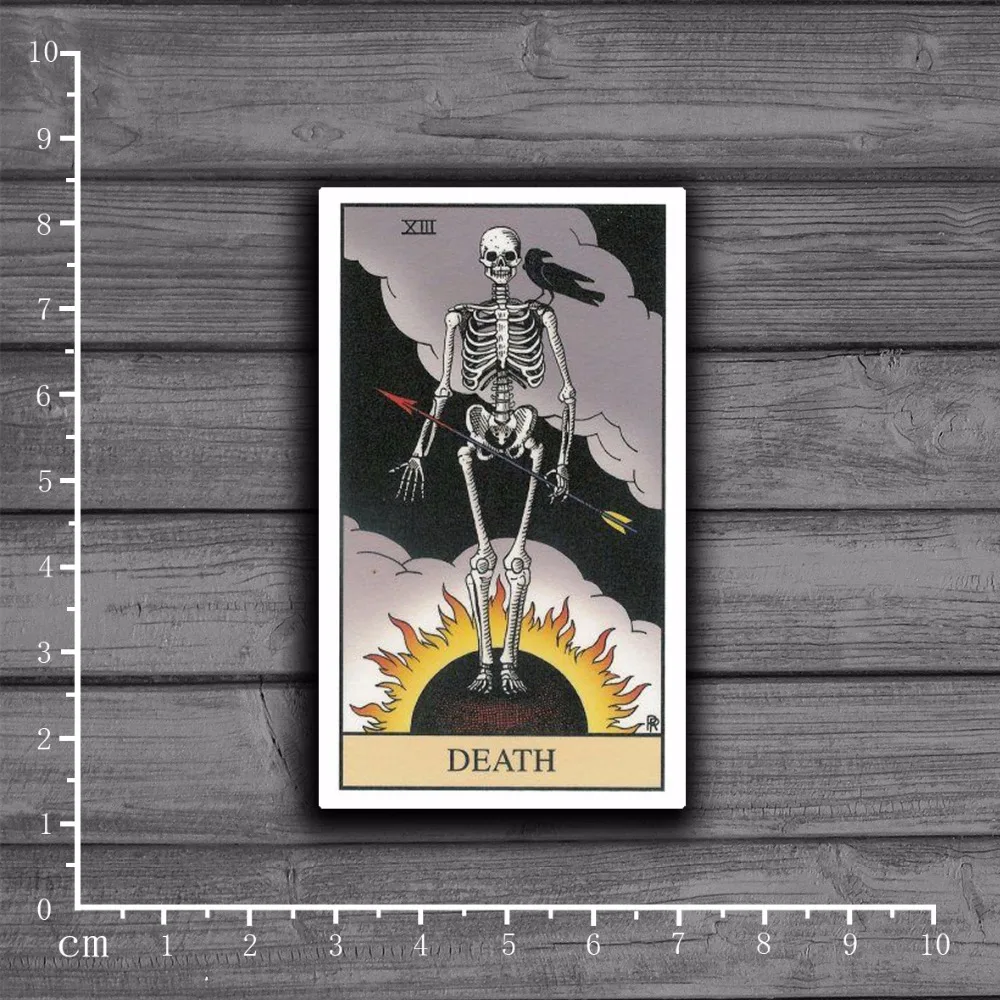 Таро. Водостойкие персонализированные наклейки на ноутбук DEATH для стайлинга