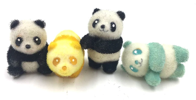 4 шт./лот японский оригинал kawaii мини панда фигурка Коллекционная модель игрушки