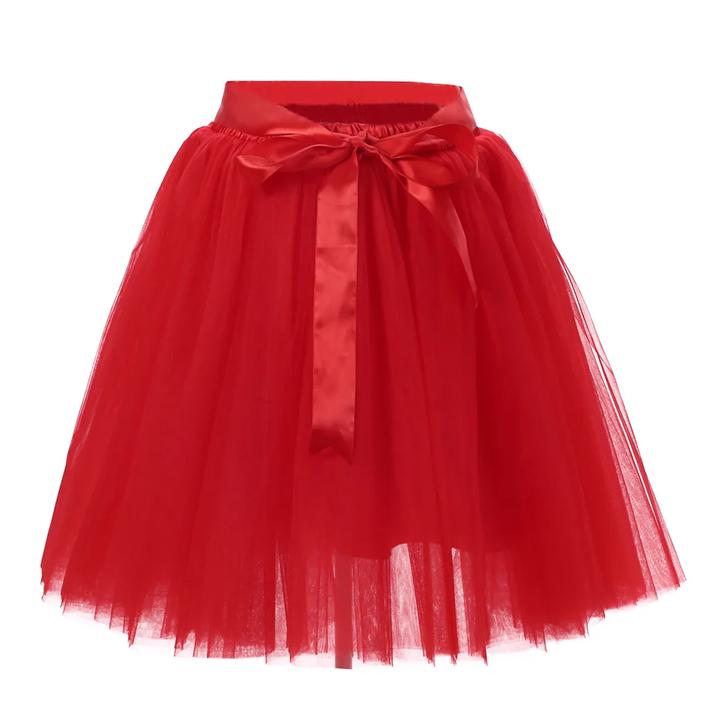 

Skirts Womens High Quality Pleated Gauze Short Skirt Adult Tutu Dancing Skirt lack White Red Blue Purple Hot Pink Colors #40