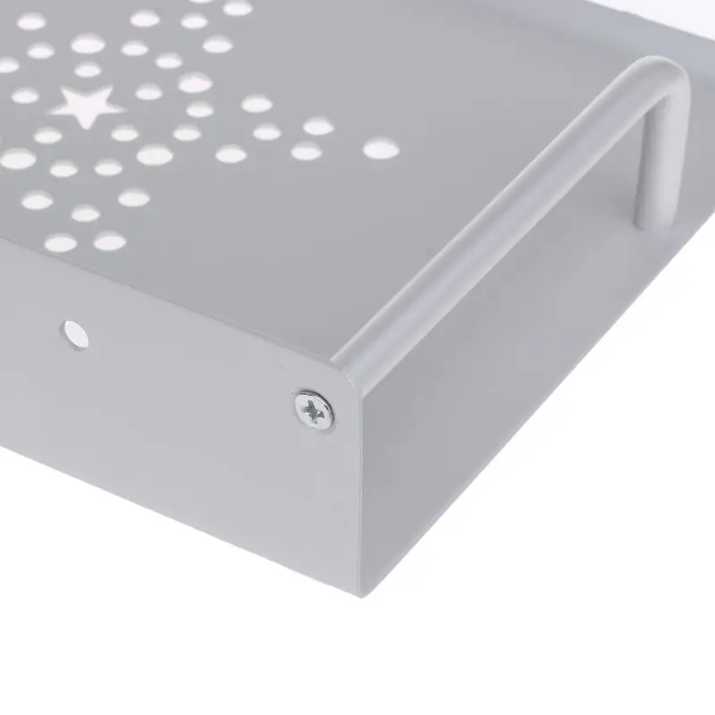  Wall Mount Storage TV Box Router Shelf Set-top Box Bracket Holder Mini PC DVD Player Stand Rack Alu
