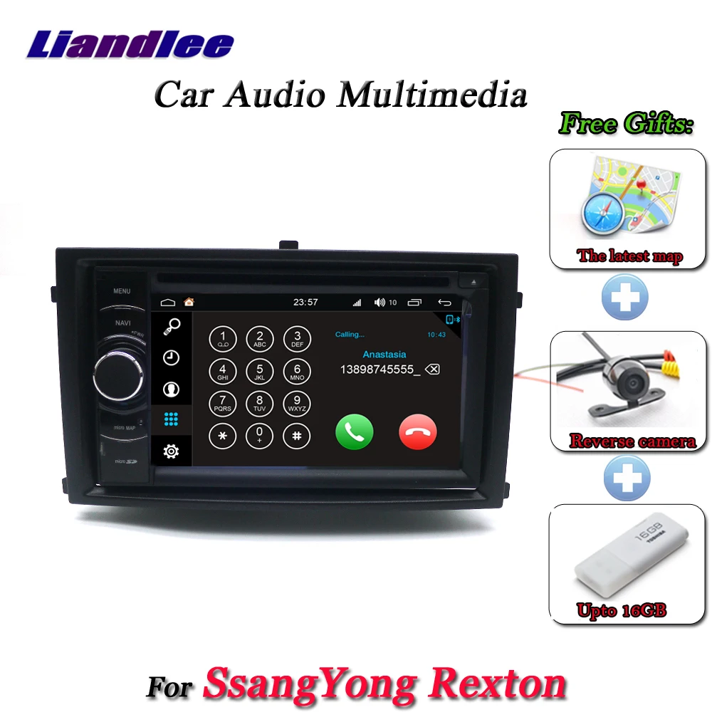 Liandlee автомобильная система Android 8,0 для SsangYong Rexton радио dvd-плеер рамка USB AUX gps Navi Карта Навигация HD экран мультимедиа