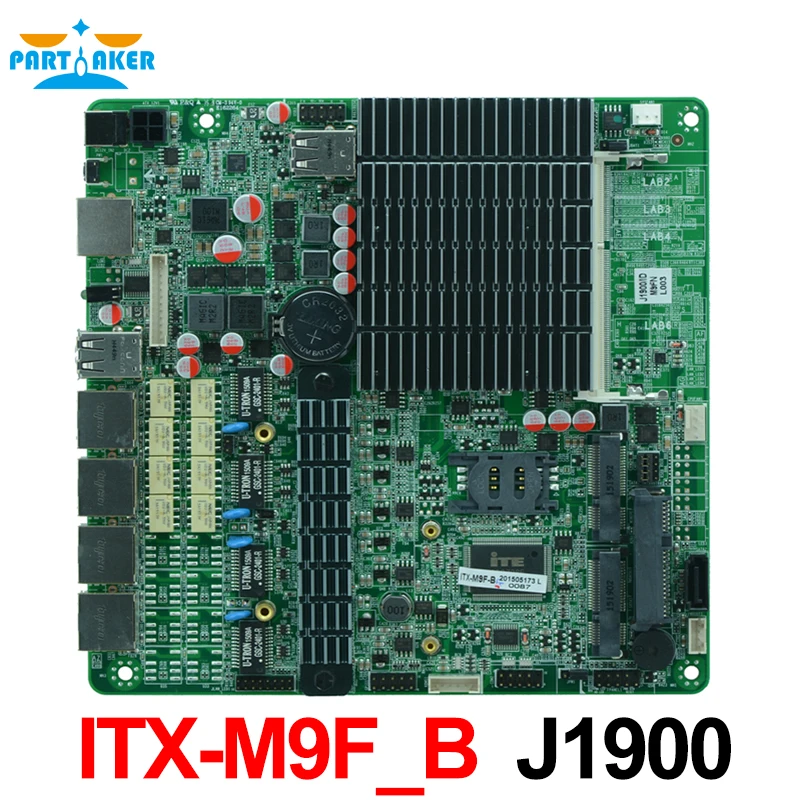 Материнская плата ITX M9F_B для настольных ПК четырехъядерный процессор intel baytrail J1900