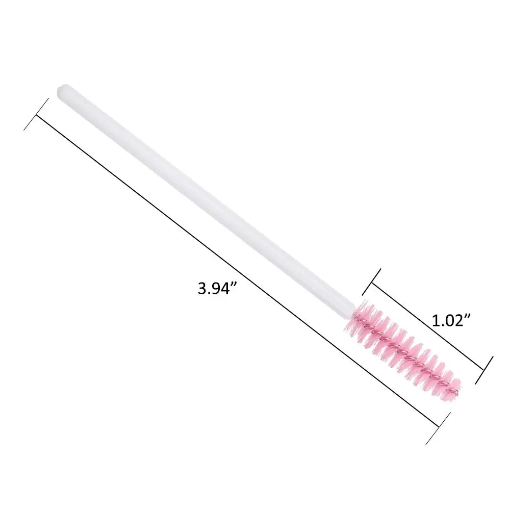 1000 шт./лот палочки для туши оптом одноразовая щетка для ресниц щетка для расчесывания накладных волос набор инструментов для женщин аксессуары белый/розовый