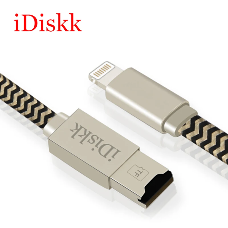 

IDISKK Usb SD Adapter Card Reder for Apple Lightning with Charge Multifunction USB 2.0 Micro Memory Three-use Card Readers