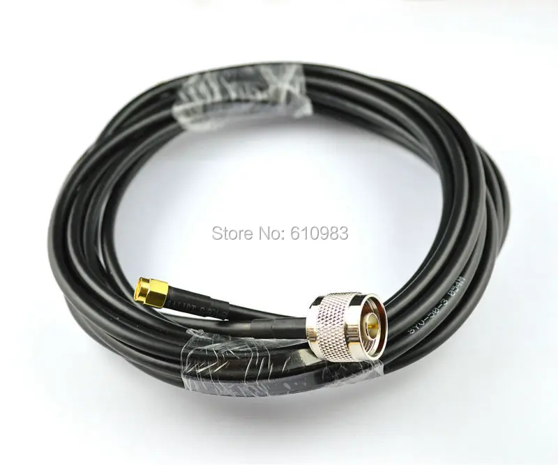 Соединительный кабель прямой SMA штекер в N штекер разъем удлинитель RG58 5 м 10 м