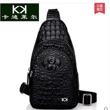 KADILER 2017 new hot free shipping Thai real crocodile chest bag male leisure single shoulder bag inclined bag men bag travel