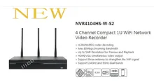 Free Shipping DAHUA WIFI NVR 4 Channel Compact 1U WiFi Network Video Recorder H.264+/H.264 5Mp without Logo NVR4104HS-W-S2