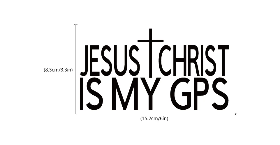 JESUS CHRIST IS MY gps виниловая забавная наклейка для автомобилей христианская вера автомобильные аксессуары CA1194