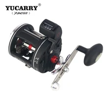 YUCARRY, 12 шариковых подшипников, высокоскоростная Рыболовная катушка, электрическая глубина, подсчет, мультипликатор, левый/правый Троллинг, литое барабанное колесо