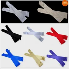5 шт./лот 53 см женские танцевальные сексуальные длинные разноцветные перчатки Модные Вечерние перчатки