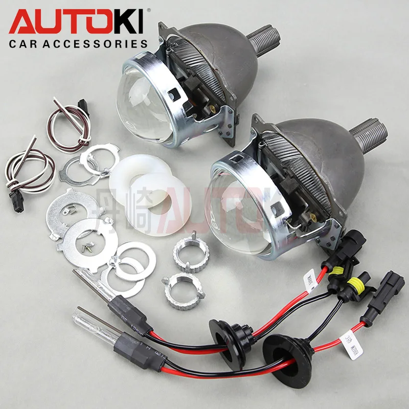 

Free Shipping 3 Inches Q5 Koito Bi-xenon HID Projector Lens LHD Universal Fast Install + Bulb 4300K-6000K