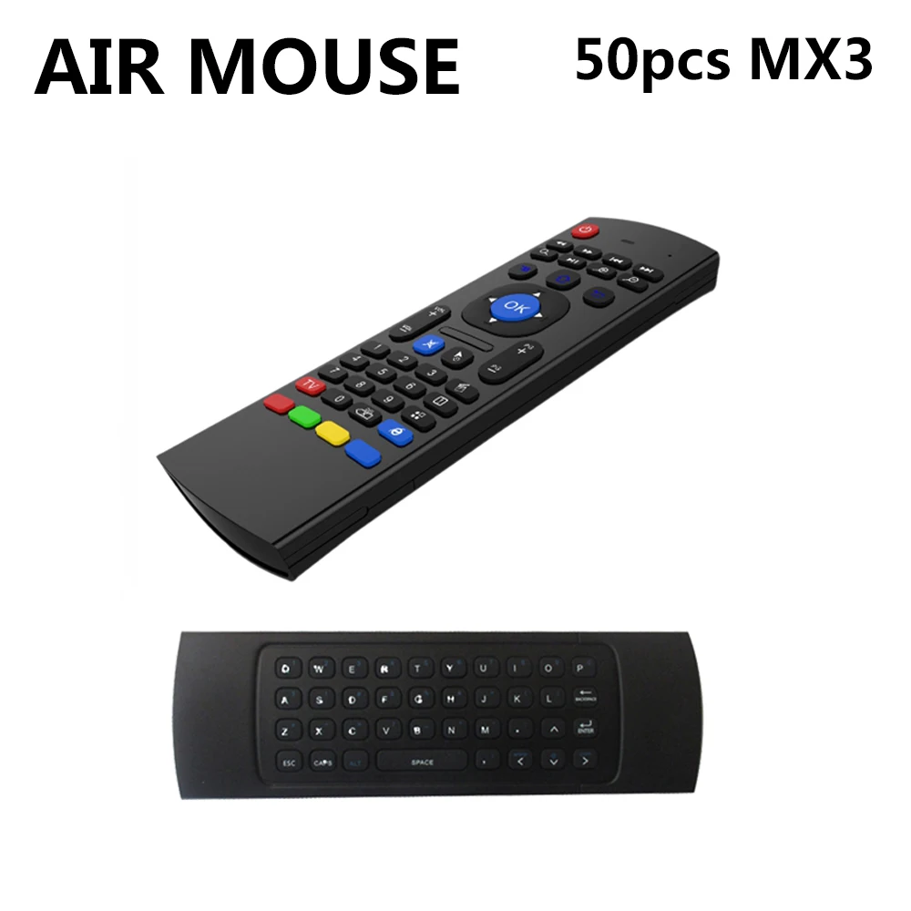Беспроводная клавиатура MX3 Air Mouse пульт дистанционного управления 2 4 ГГц