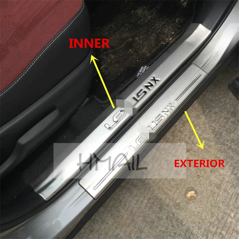 Stainless Steel Door Sill Strip For Lexus Nx 200t 300h 2015 Threshold
