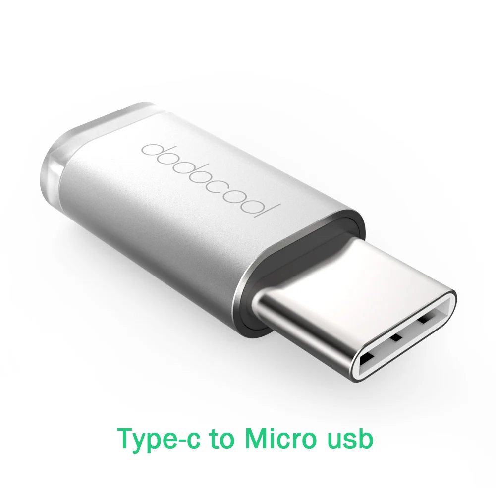 Dodocool usb type-C адаптер штекер USB 3,0 Женский type-C адаптер конвертер type-C к Micro-USB разъем для Google Nokia N1 - Цвет: Type-c to micro usb