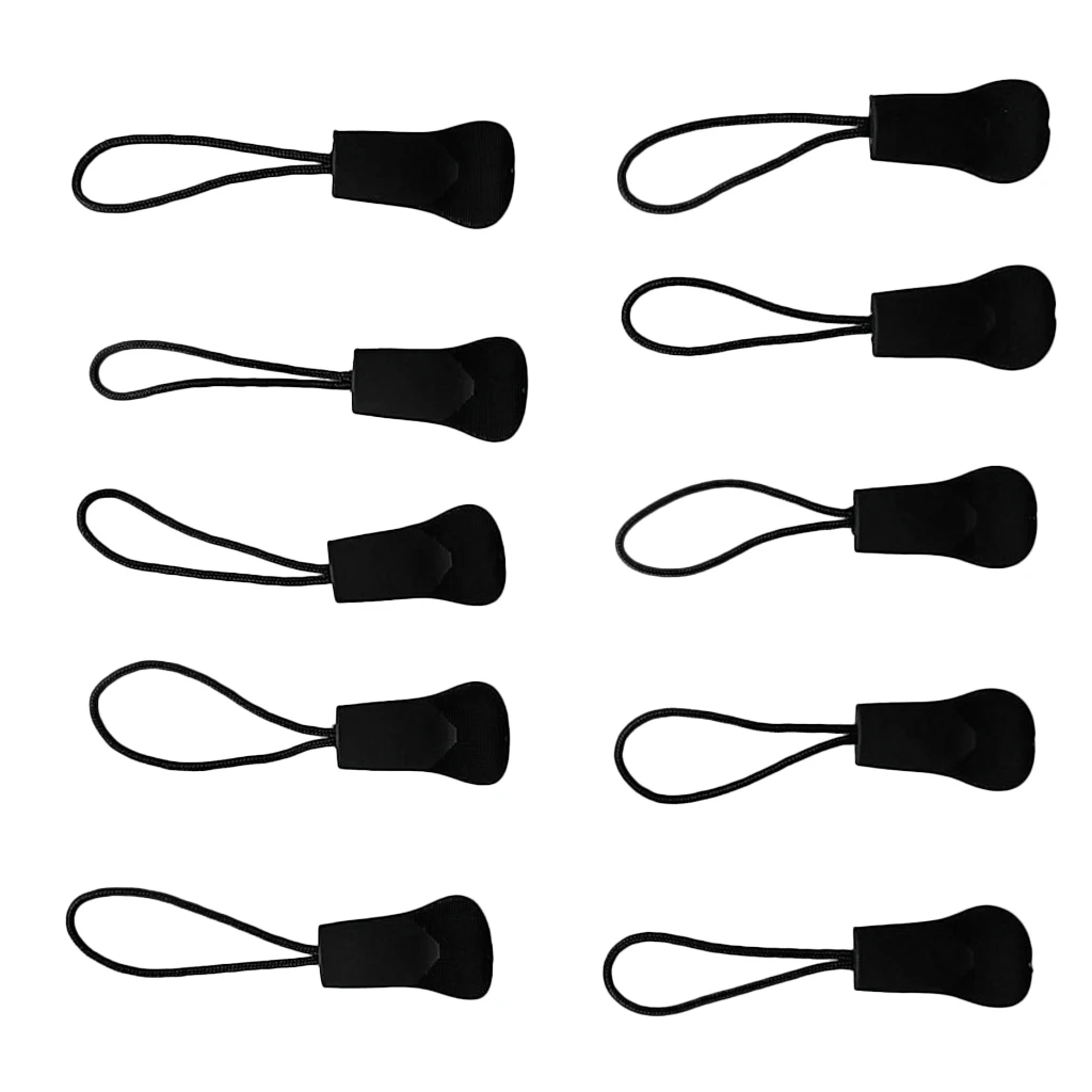 10pcs Jacket Zip Puller Cord Zipper Pulls Cord Replacement Slider Rope String