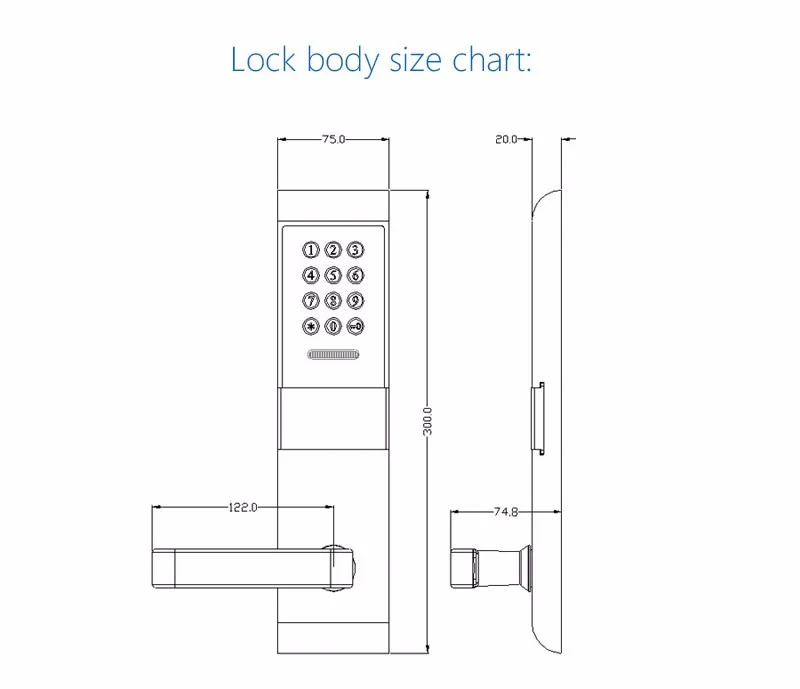 LACHCO Электрический кодовый замок цифровой сенсорный экран пароль, карта, ключ электронный дверной замок умный вход L16078BS