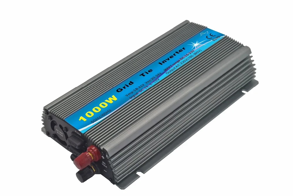 

1000W Solar Power Grid Tie Inverter 1kw DC10.5-28V to AC90-140V or AC180-260V 1000Watt Micro Inverter for 1200W 18V Solar Panels
