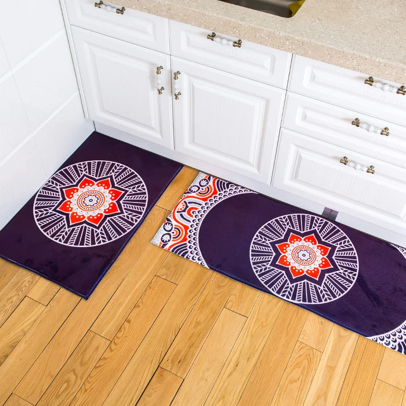 Floor Mat Carpet Soft Doormat Anti-slip Flannel 8 Designs Home Living Room Hallway Kitchen Bedroom Bathroom Rugs | Дом и сад