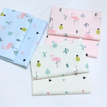 С принтом Фламинго Diy шитье хлопковое постельное бельё скрапбукинг украшения ткани домашняя хлопчатобумажная ткань саржа квилтинг Tela ткани
