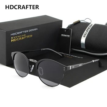 

Polarized Lens Brand Sunglasses For Women Vintage Retro Design Round Male Mirror Sun Glasses Oculos de sol UV400 HDCRAFTER 2017
