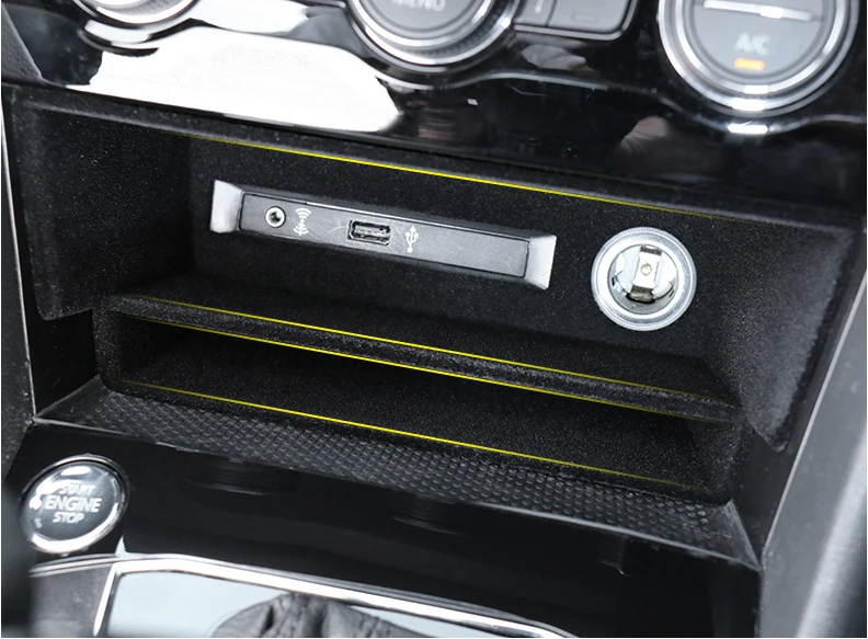 Lsrtw2017 Abs автомобильного прикуривателя ящик для хранения для Volkswagen Tiguan