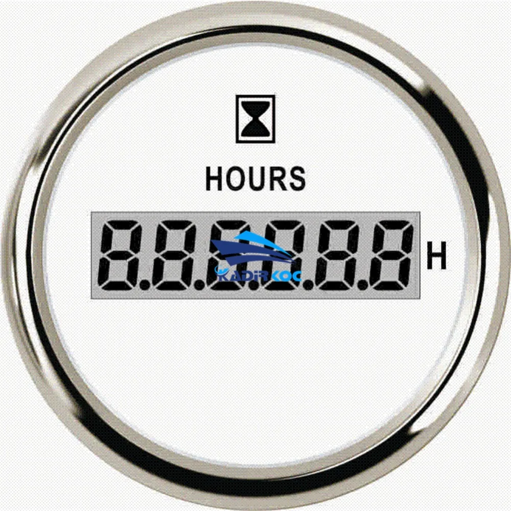 Автомобильный инструмент панель часовые измерительные приборы 52 мм цифровые счетчики моточасов 0-99999,9 H дисплей водонепроницаемые контрольно-измерительные приборы счетчики 9-32 в