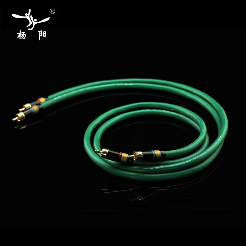 YYAUDIO 2328 Hifi посеребренный 2RCA кабель высокого качества 6N OFC HIFI RCA аудио кабель|hifi
