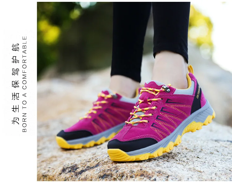 Уличная походная обувь для влюбленных, лесные спортивные кроссовки, парные походные треккинговые ботинки для путешествий, водонепроницаемые альпинистские горные ботинки для мужчин