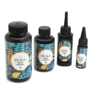 

resina uv Ultraviolet Resin Gel Curing Quick-drying Non-toxic Transparent Sunlight Activated Hard 10/15/25/60/100/200g